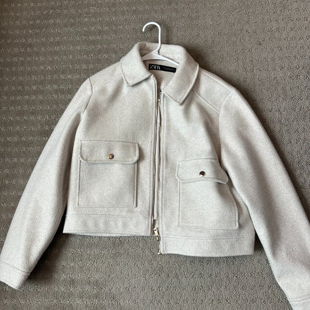 Zara Cream Jacket size XL